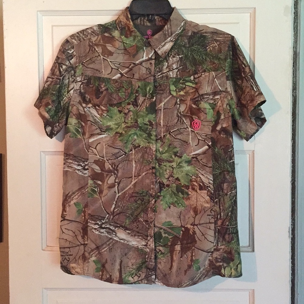 Camo button up